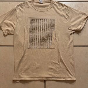 Beige Graphic Men's T-Shirt